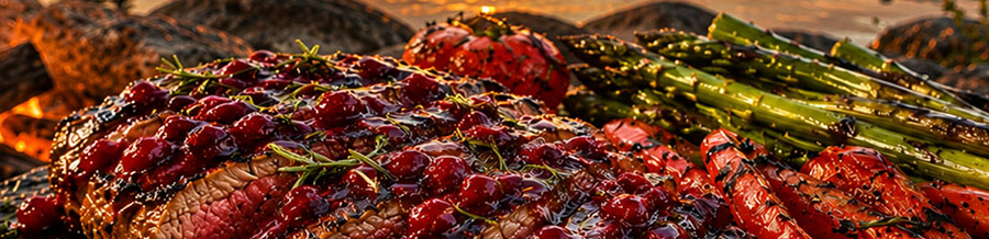 juicy Campfire BBQ by a Forest Lake